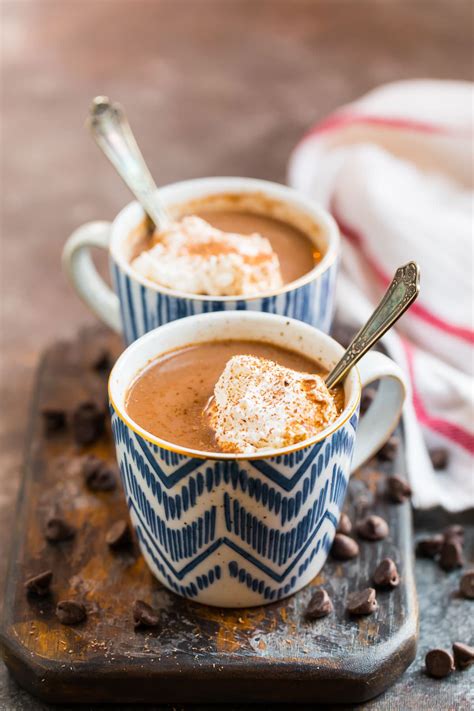 healthy hot chocolate easy recipe for low fat or vegan hot chocolate