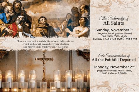 All Saints Day All Souls Day And Novena Of Masses Saint Brigid