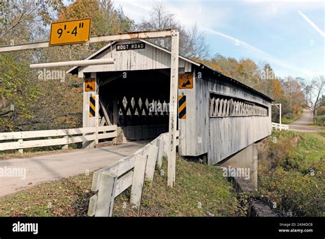 The Root Road Bridge Is One Of 19 Wooden Covered Bridges In Ashtabula