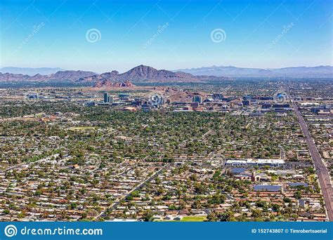 Tempe Arizona Skyline Stock Image Image Of Sunny Streets 152743807