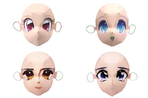 2 5d Masks Cute Maybe Creepy Anime Masks Invade The
