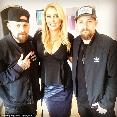 Mel Greig Flaunts Her Cleavage As She Gushes Over The Madden Brothers Daily Mail Online