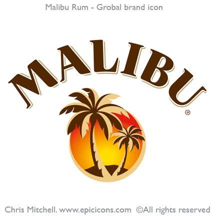 As of 2017 the malibu brand is owned by pernod ricard, who calls it a flavored rum, where this designation is allowed by local laws. Malibu Rum logo by Chris Mitchell | Malibu rum, Logo ...