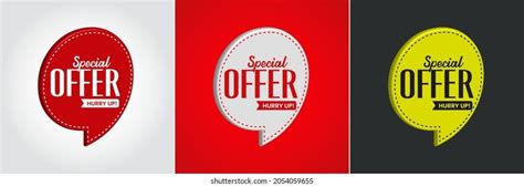 Special Offer Template Vector Editable Illustration Stock Vector