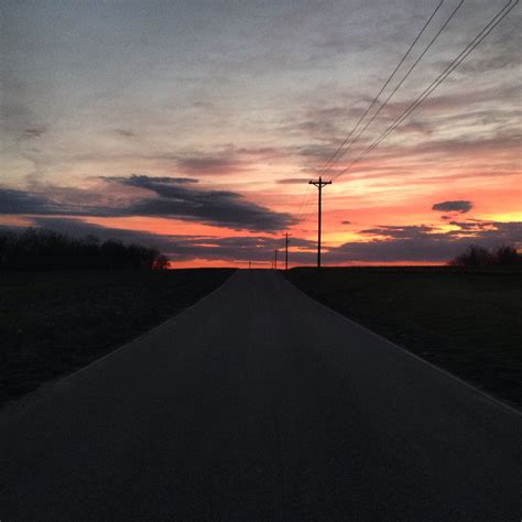 Sunset On Country Roads Jessica Johnson Sunset Country Roads