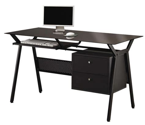 Coaster® Weaving Black 2 Drawer Computer Desk Boyle Appliance