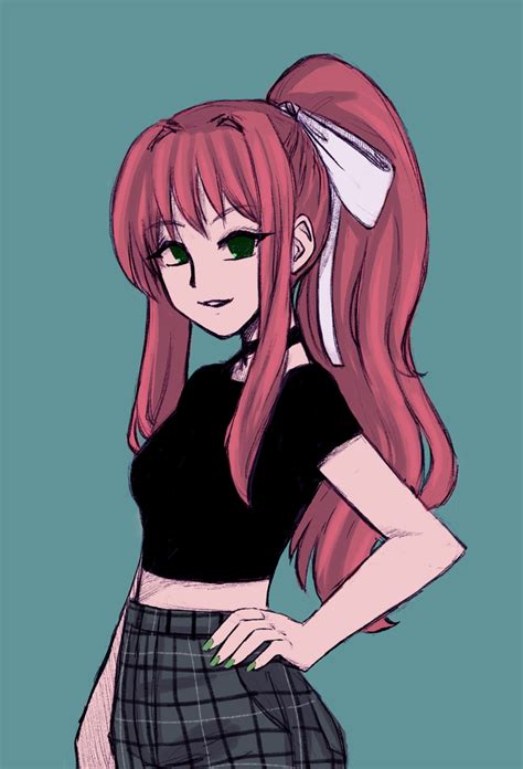 Just Monika Monika Needs Casual Outfits Reuploaded Literature