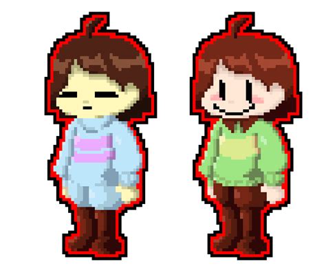 Frisk And Chara Pixel Art Maker