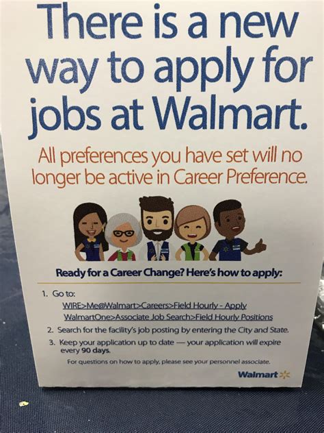 Career preferences going away. New way to apply for jobs! : r/walmart
