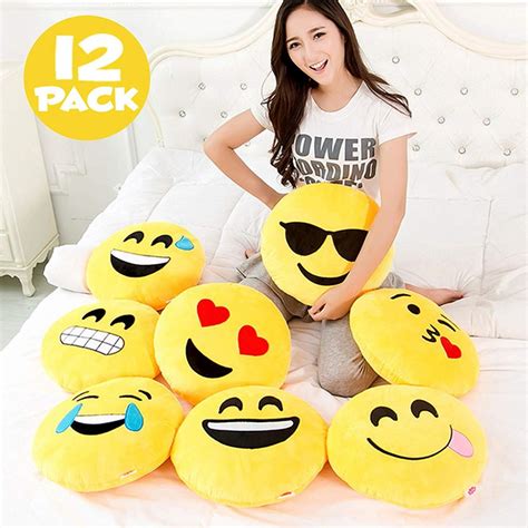 Emoji Pillows Jumbo Stuffed Cushion Emoji Faces Just For You