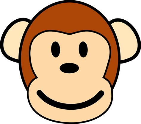 Monkey Face Happy Free Vector Graphic On Pixabay