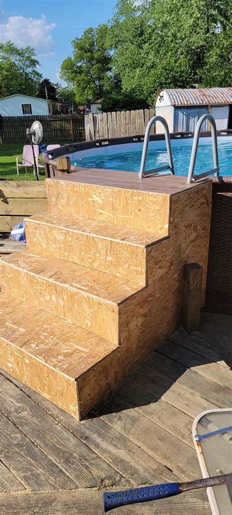 How To Make Above Ground Pool Steps From Old Pallets For Less Than 100