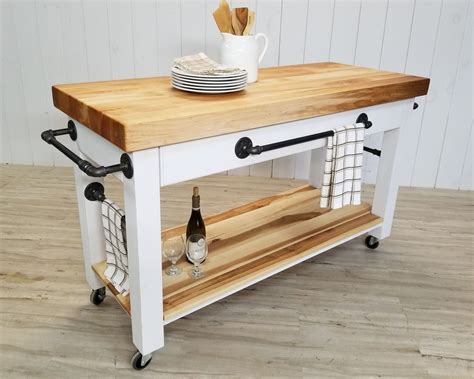 Fun Butcher Block Kitchen Islands Wheels Island With Seating Canada