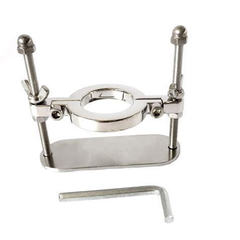 Stainless Steel Cock Ball Stretcher Testicle Clamp Bdsm Extreme Torture