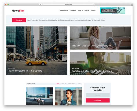 Newsflex Free Responsive News Website Template 2024 Colorlib