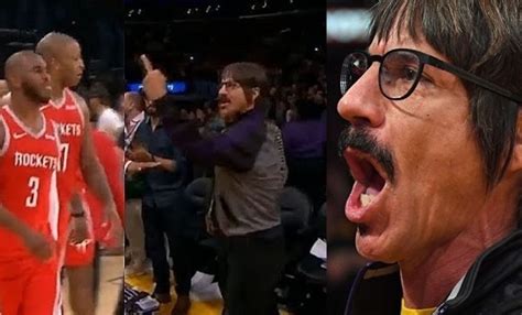 Red Hot Chili Peppers Anthony Kiedis Is Kicked Out Of The Lakers Game