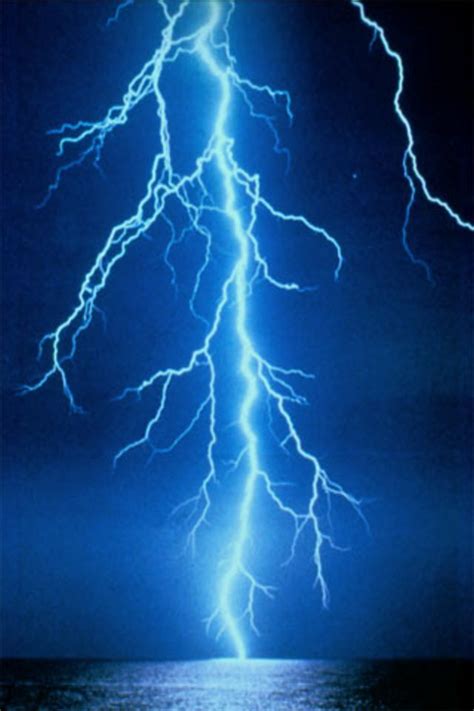 Lightning Mobile Background Blue Hd Lightning Nature