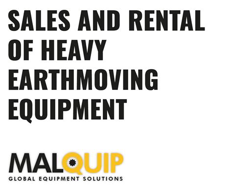 Malquip Earthmoving Equipment Specialists
