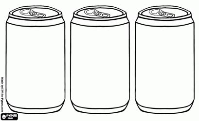 Three Soda Cans Are Shown In Black And White With The Same Color As