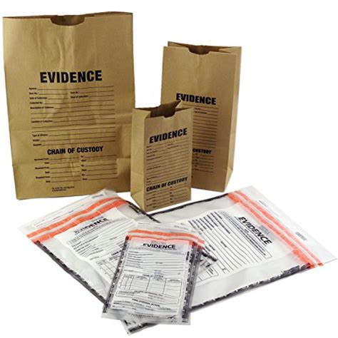 Evidence Bags Paper And Plastic Sample Pack New Free Shipping Ebay