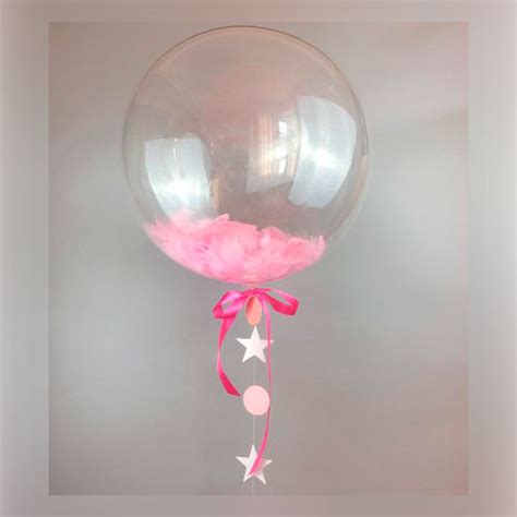 Globo burbuja 24 Decoración papel china rosa helio La casita de