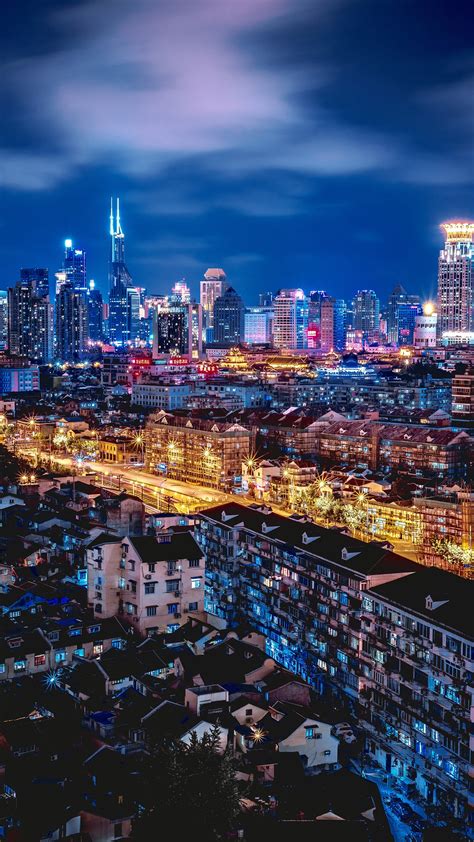 Shanghai Night Cityscape 4k Wallpapers Hd Wallpapers Id 30495