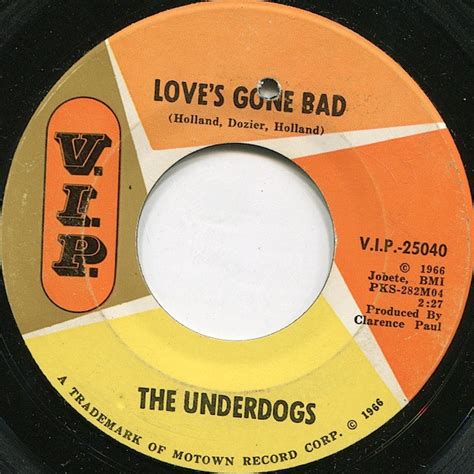 The Underdogs Loves Gone Bad Mo Jo Hanna Vinyl 7 45 Rpm