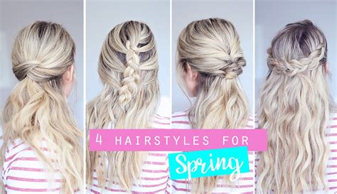 4 Hairstyles For Spring Youtube