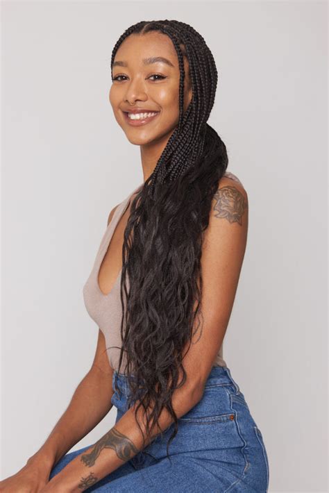 Goddess Box Braids Medium Small Yeluchi By Un Ruly