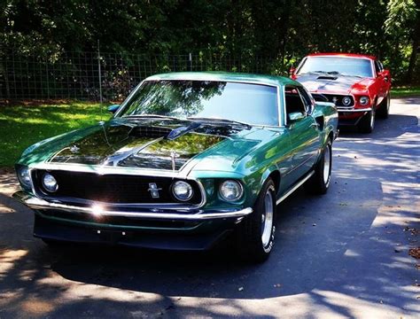 1969 Ford Mustang Mach 1 True M Code Silver Jade Classic Stock