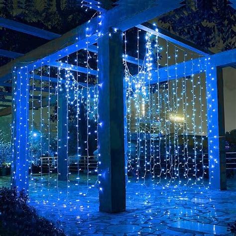 Hezbjiti 600 Led Bedroom Curtain Lights 6m X 3m 8 Modes Window Fairy
