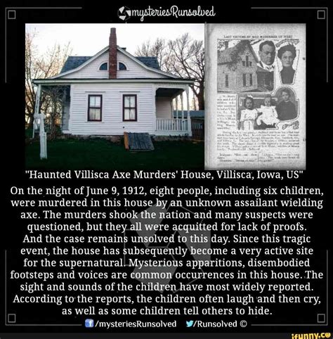 Haunted Villisca Axe Murders House Villisca Iowa Us On The Night