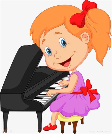 Girl Playing Piano Clipart Clip Art Library