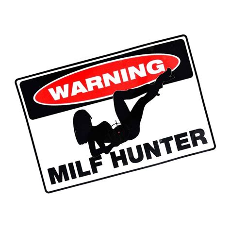 Стикеры на авто Milf Hunter для фанатов взрослых девочек