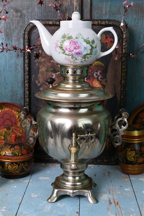 Vintage Samovar Classic Samovar Russian Teapot Electric Etsy
