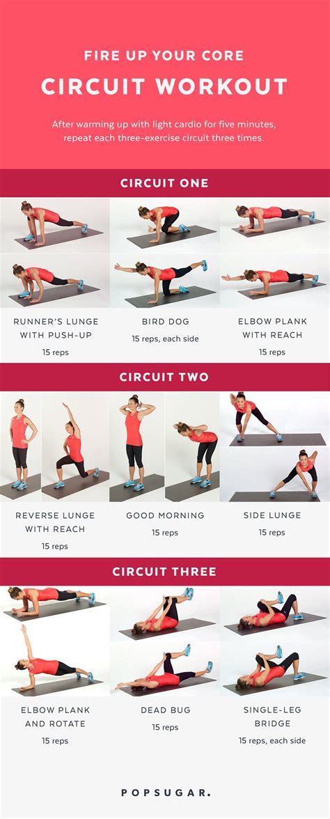 Ab And Core Workout Printable Popsugar Fitness