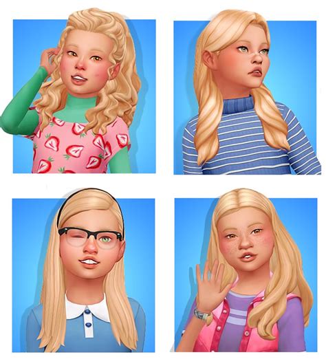 Sims 4 Cc Children Hair Tumblr Mundosno