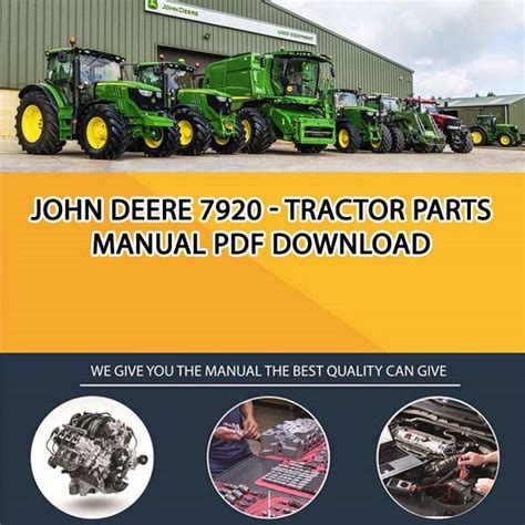 John Deere 7920 Tractor Parts Manual Pdf Download Service Manual