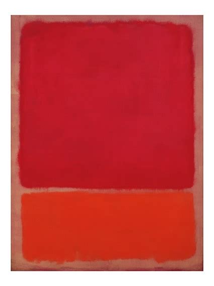 Marc Rothko Untitled Red Orange 1968 Limitierter Kunstdruck Auf