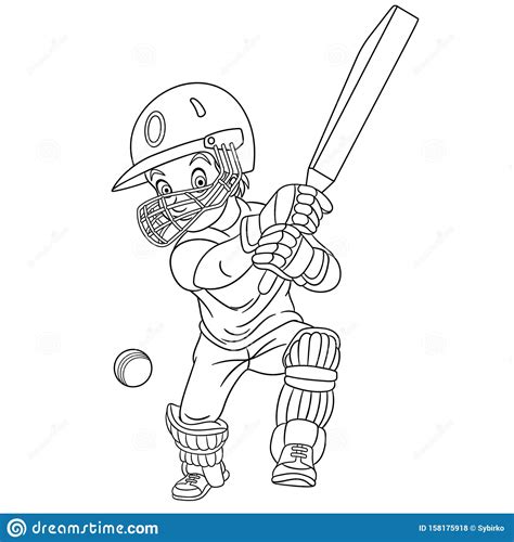 Coloring Pages Cricket Coloring Page