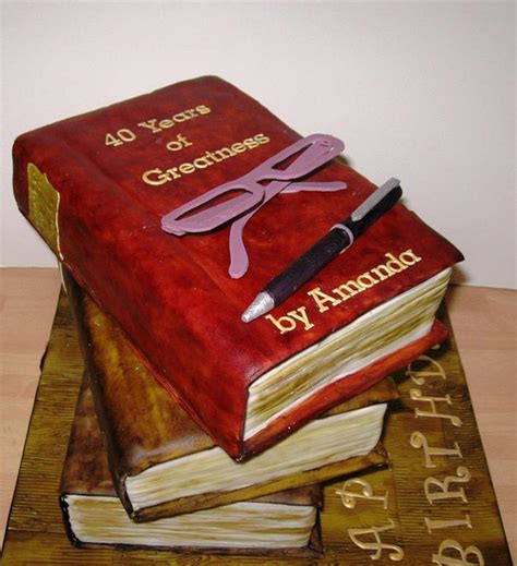 Stacked Books Cake Cake By Carol Vaughan Cakesdecor