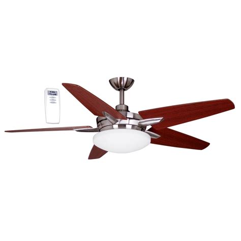 You can control them without leaving your seat. Shop Litex 52-in Brushed Nickel Downrod Mount Ceiling Fan ...