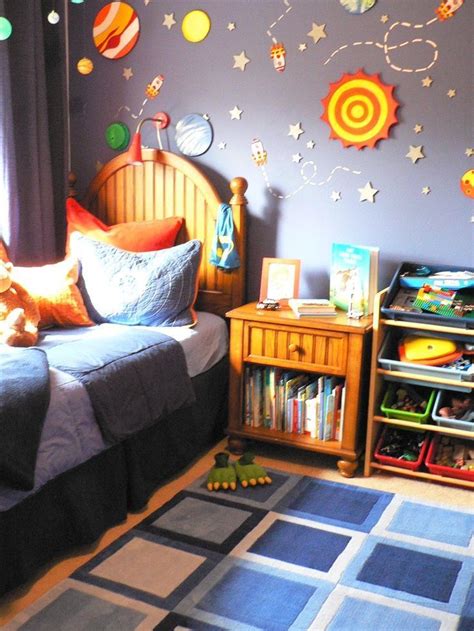 Cool Space Themed Bedroom For Boy And Kids Childrens Room Space Themed