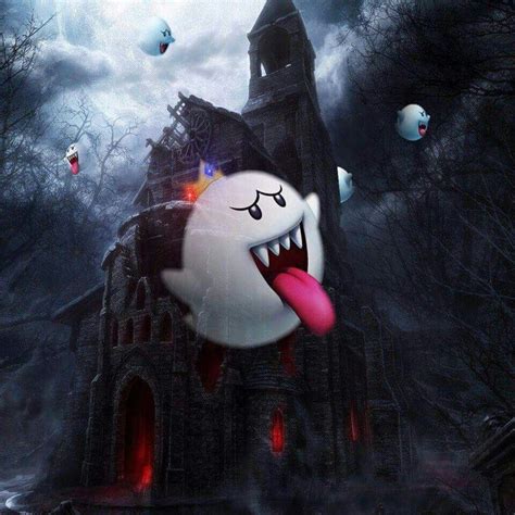 Pin By Dawne Hardin Benitez On I Love Halloween Ghost House Super Mario Ghost