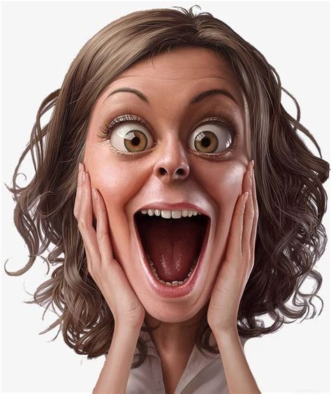 Surprised Happy Girl Clipart