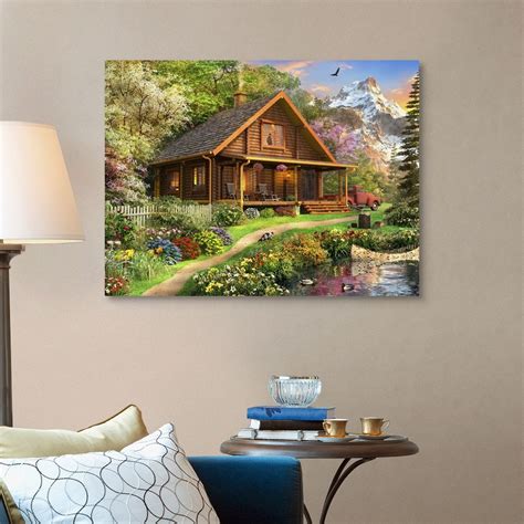 Log Cabin Home Wall Art Canvas Prints Framed Prints Wall Peels