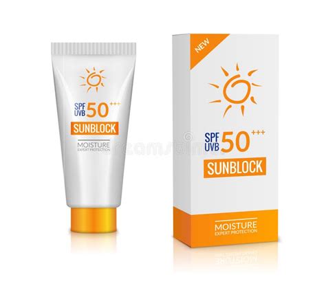 Sunblock Bottle Lotion Cream Sunscreen Background Protection Isolated