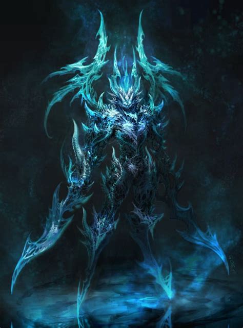 Spirit Of The Frozen Demon Art Fantasy Demon Fantasy Monster Fantasy Warrior Dark Fantasy