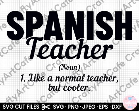 Spanish Teacher Noun Svg Png Cut File Maestra Svg Etsy