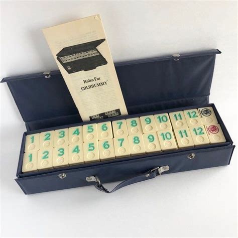 By drawing and discarding players collect sets of equal tiles of different romanian tile rummy. Vintage Rummy Tile Game in Blue Vinyl Carrying Case ...